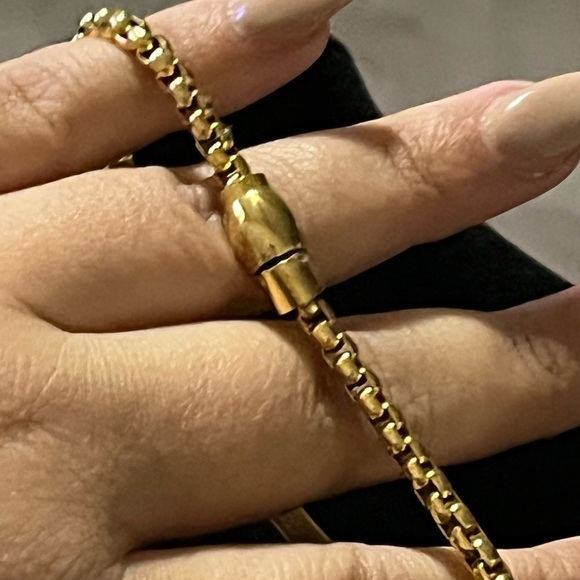 Goldtone Inspirational Bracelet, Magnetic - Picture 4 of 5